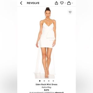 REVOLVE Eden Rock mini dress (ivory)